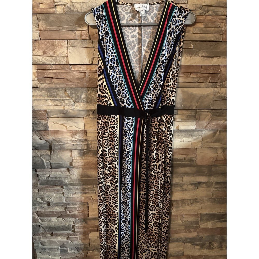 Joseph Ribkoff‎ Wrap Tank Dress Leopard Print 8 Maxi A10